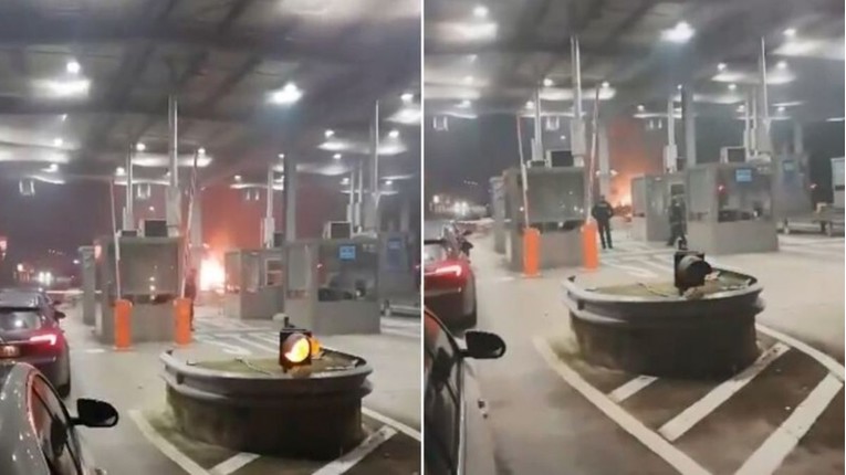 VIDEO Na graničnom prijelazu Mursko Središće zapalio se auto
